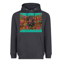 Smoke dachshund Heavyweight Hoodie - BarkalooDesign