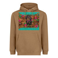 Toasted Coconut dachshund Heavyweight Hoodie - BarkalooDesign