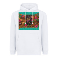 White dachshund Heavyweight Hoodie - BarkalooDesign