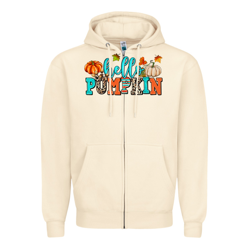 Hello Pumpkin Zipper Hoodie by AdoDesignShop | Teevron