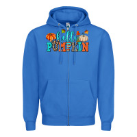True Royal hello pumpkin Zipper Hoodie - AdoDesignShop