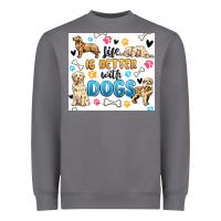 Storm life is better with dogs Heavyweight Sweatshirt - MaliasSmallBusiness