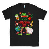 Black im the teacher elf Classic Tee - FaDigitalArtStudio