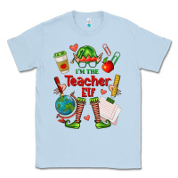 Dusty Blue im the teacher elf Classic Tee - FaDigitalArtStudio