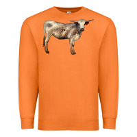 Carrot Texas Longhorn Heifer Premium Sweatshirt - LillyAllenDesigns