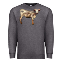 Charcoal Heather Texas Longhorn Heifer Premium Sweatshirt - LillyAllenDesigns