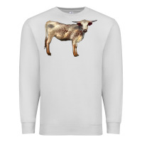 Dove Grey Texas Longhorn Heifer Premium Sweatshirt - LillyAllenDesigns