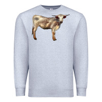 Heather Grey Texas Longhorn Heifer Premium Sweatshirt - LillyAllenDesigns