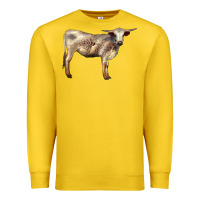 Lemon Texas Longhorn Heifer Premium Sweatshirt - LillyAllenDesigns