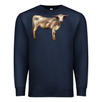 Navy Texas Longhorn Heifer Premium Sweatshirt - LillyAllenDesigns