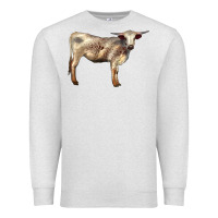 Oatmeal Heather Texas Longhorn Heifer Premium Sweatshirt - LillyAllenDesigns