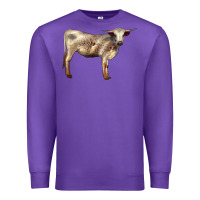 Purple Texas Longhorn Heifer Premium Sweatshirt - LillyAllenDesigns