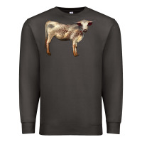 Smoke Texas Longhorn Heifer Premium Sweatshirt - LillyAllenDesigns