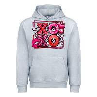 Xoxo Valentine's Day Leopard Frame Urban Hoodie | Teevron