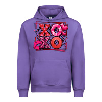 Tulip Xoxo Valentine's Day leopard frame Urban Hoodie - LillyAllenDesigns