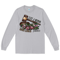 Moon Dust just a woman who loves justice Long Sleeve Tee - SublimationCraftShop