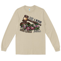 Mushroom just a woman who loves justice Long Sleeve Tee - SublimationCraftShop