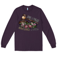 Plum just a woman who loves justice Long Sleeve Tee - SublimationCraftShop