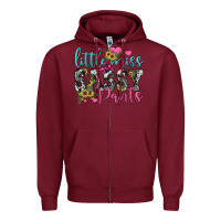 Burgundy little miss sassy pants Zipper Hoodie - JahusDesignShop