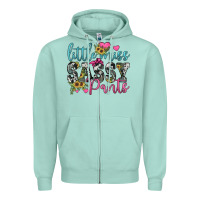 Seafoam little miss sassy pants Zipper Hoodie - JahusDesignShop