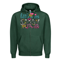 Sports Green little miss sassy pants Zipper Hoodie - JahusDesignShop