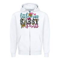 White little miss sassy pants Zipper Hoodie - JahusDesignShop