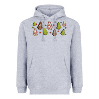 Heather Grey Christmas cakes Heavyweight Hoodie - Jasminsmagicworld
