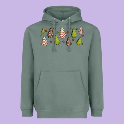 Christmas Cakes Heavyweight Hoodie Designed By Jasminsmagicworld