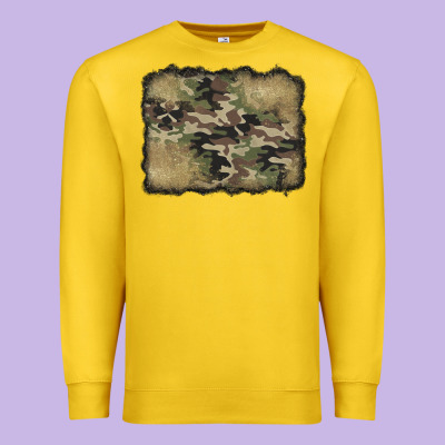 Camouflage Glitter Background Premium Sweatshirt Designed By Jasminsmagicworld