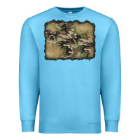 Ocean Blue camouflage glitter background Premium Sweatshirt - Jasminsmagicworld