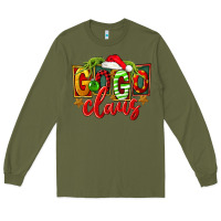 Army Green christmas gogo claus Long Sleeve Tee - FaDigitalArtStudio
