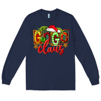 Navy christmas gogo claus Long Sleeve Tee - FaDigitalArtStudio