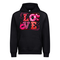 Black Love Valentine's Day leopard frame Urban Hoodie - LillyAllenDesigns