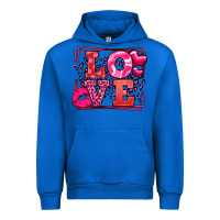 Cobalt Love Valentine's Day leopard frame Urban Hoodie - LillyAllenDesigns