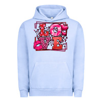Pigment Grape Ice Love Valentine's Day leopard frame Urban Hoodie - LillyAllenDesigns