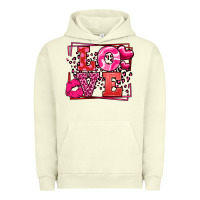 Pigment Pistachio Love Valentine's Day leopard frame Urban Hoodie - LillyAllenDesigns