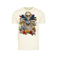 Vintage Arctic Flower Boho Skull Skeleton Vintage Tee - RanaPortraitStore