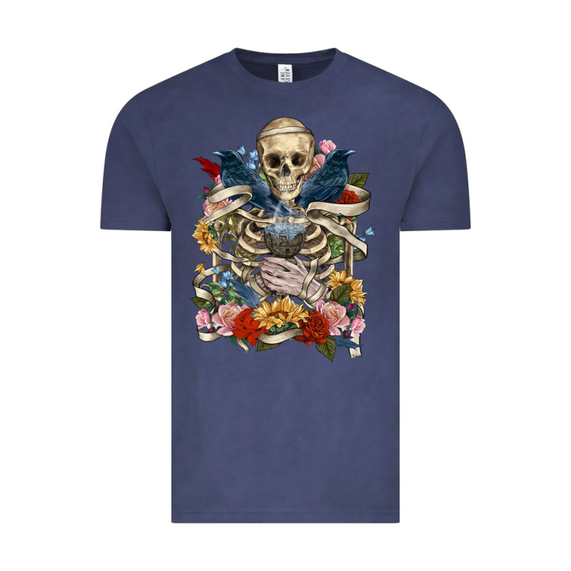 Flower Boho Skull Skeleton Vintage Tee by RanaPortraitStore | Teevron