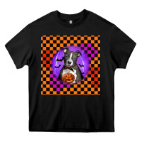 Black Halloween American Pitbull Terrier Heavy Core Tee - LillyAllenDesigns
