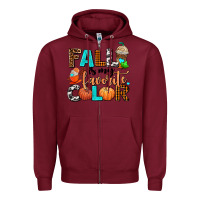 Burgundy fall is my favorite color Zipper Hoodie - AdoDesignShop