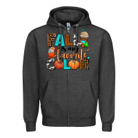Charcoal Heather fall is my favorite color Zipper Hoodie - AdoDesignShop