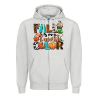 Dove Grey fall is my favorite color Zipper Hoodie - AdoDesignShop