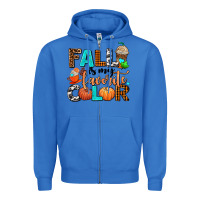 True Royal fall is my favorite color Zipper Hoodie - AdoDesignShop