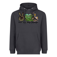 Smoke Leopard Peace Love Baby Chimpanzee Heavyweight Hoodie - LillyAllenDesigns