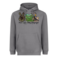 Storm Leopard Peace Love Baby Chimpanzee Heavyweight Hoodie - LillyAllenDesigns