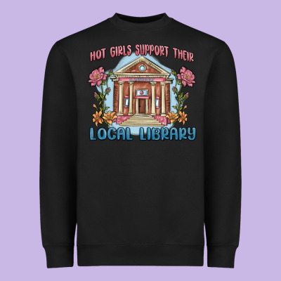 Heavyweight Sweatshirt hot girls support their local library