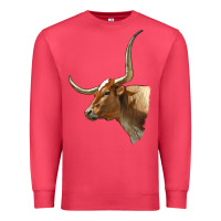Cardinal Texas Longhorn Cow Face Premium Sweatshirt - LillyAllenDesigns