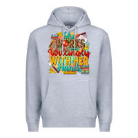 Heather Grey she works willingly with her hands teacher Premium Hoodie - NancyCooperArtShop