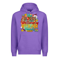 Purple she works willingly with her hands teacher Premium Hoodie - NancyCooperArtShop
