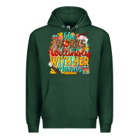 Sports Green she works willingly with her hands teacher Premium Hoodie - NancyCooperArtShop